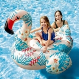 Intex - Aufblasbarer tropischer Flamingo, 142 x 137 x 97 cm